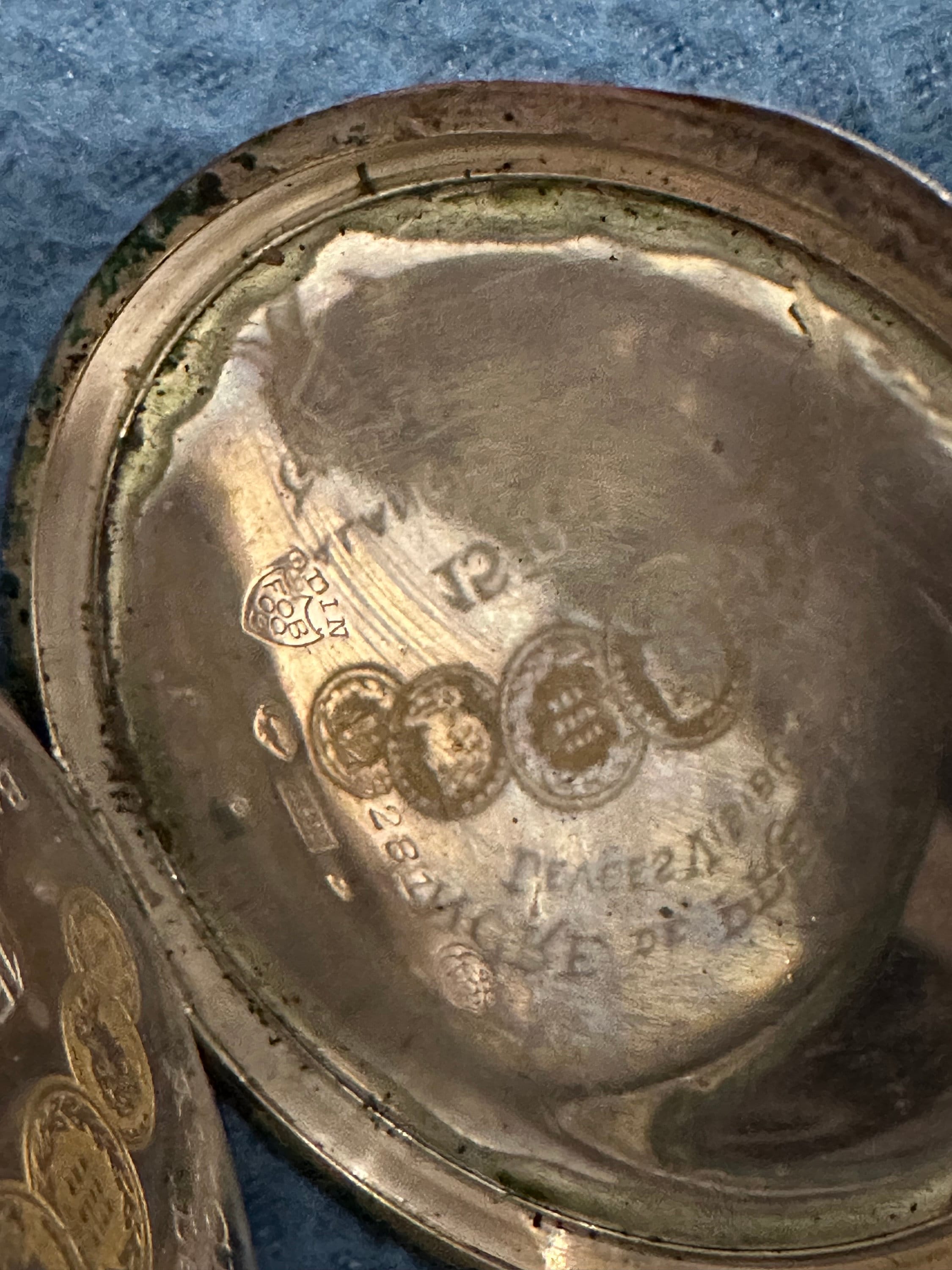 Montre De Poche Antique Chronomètre Avec Chaîne (fob) - Ancre De Précision 20 Rubis, Pour Réparation/collection