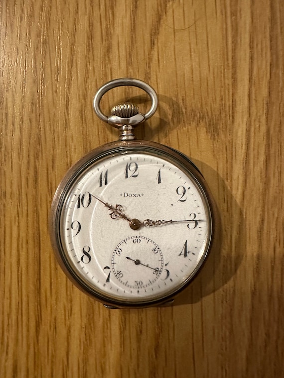 Doxa Swiss Pocket Watch in Silver From the 1910s - Etsy Denmark