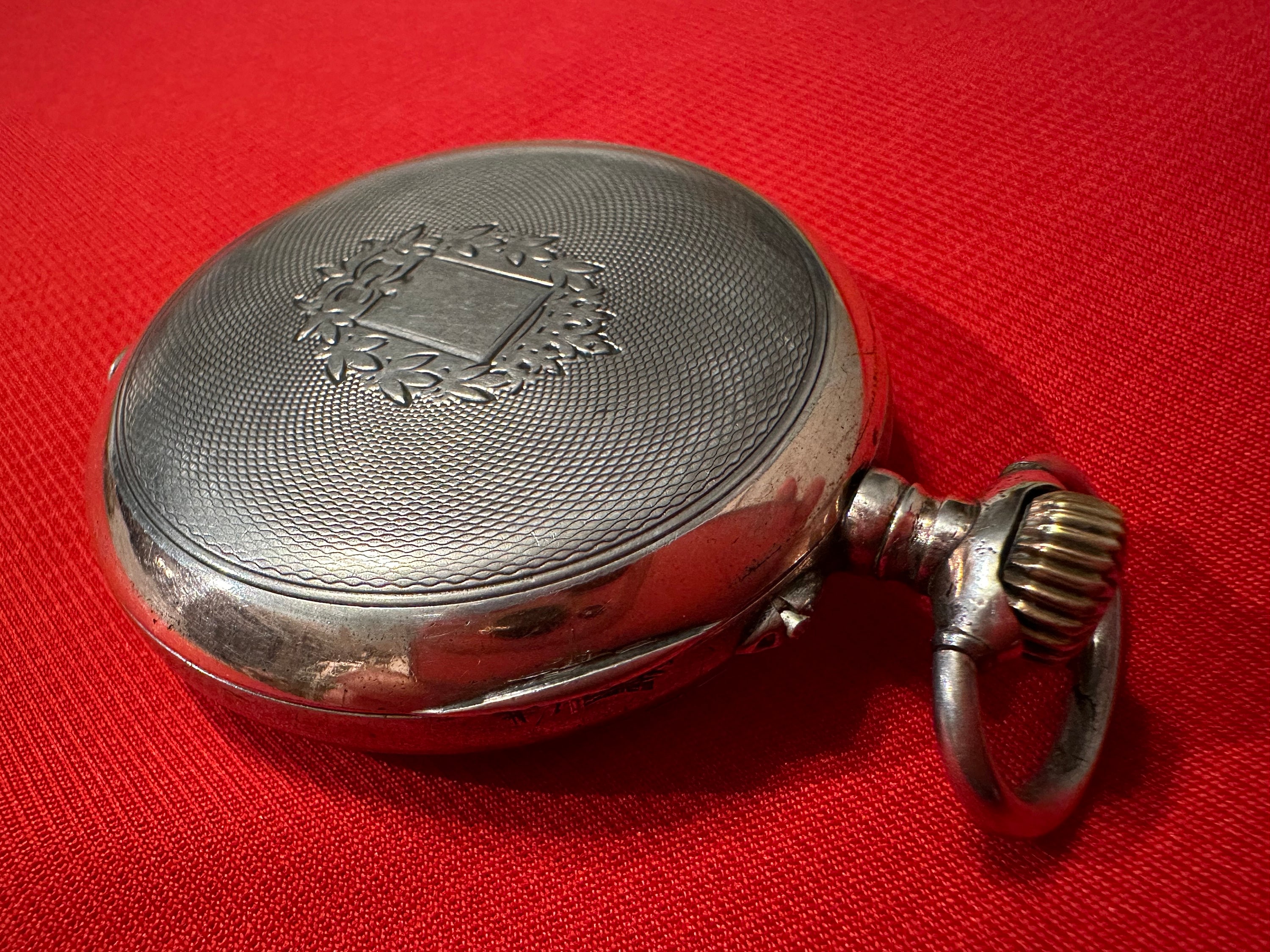 ヴィンテージ スイス製懐中時計、クロノメーター スパイラル