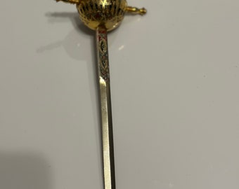 Antique letter opener old , bronze, sword shaped