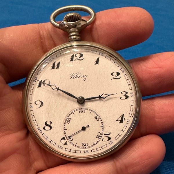 Antique cortebert 526 Viking  working Pocket Watch 1930s - 15 jewels - swiss made - manual winding - works excellent