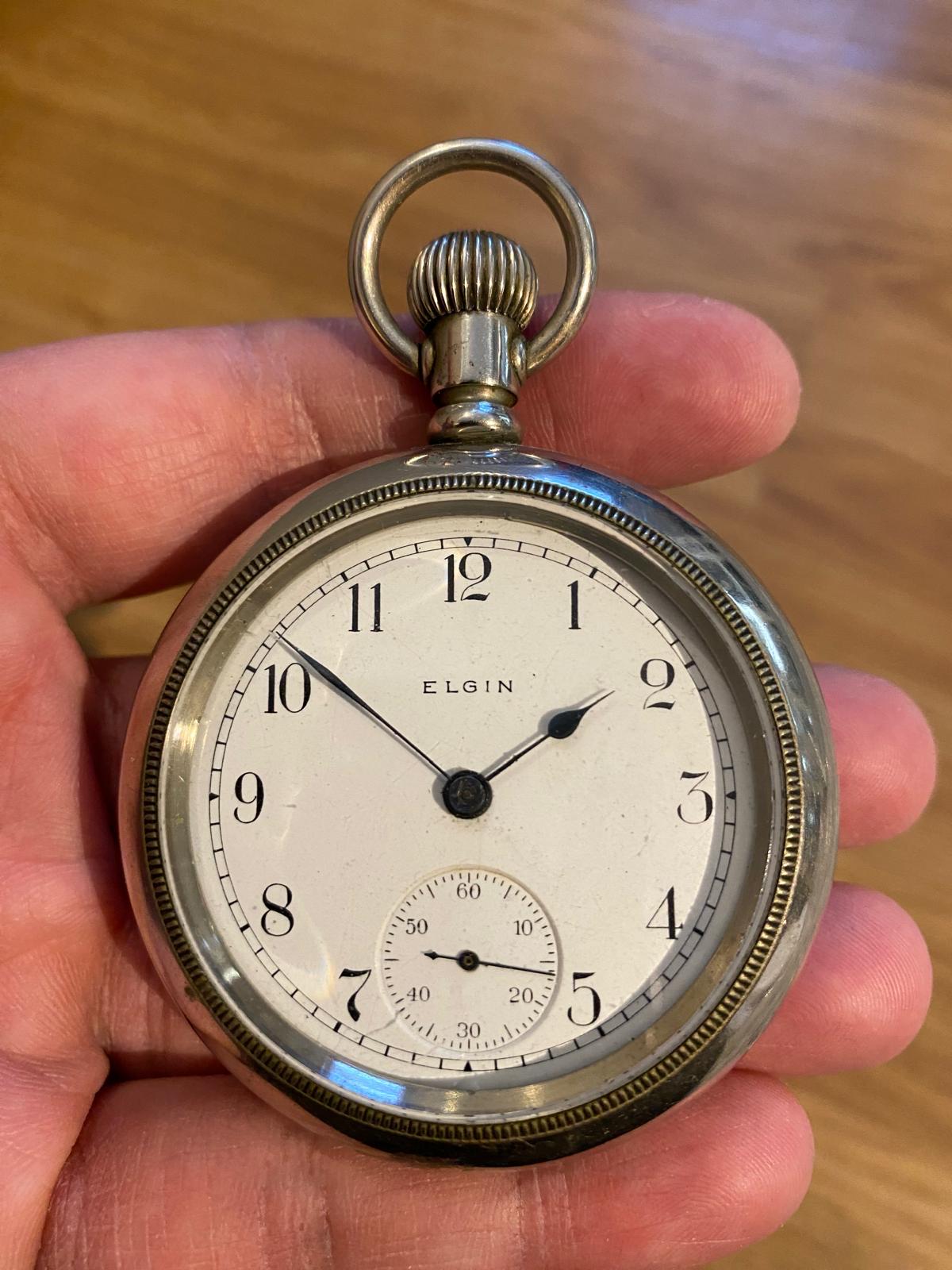 ヴィンテージアンティーク 1900 SILVERODE Elgin、7 石オープン