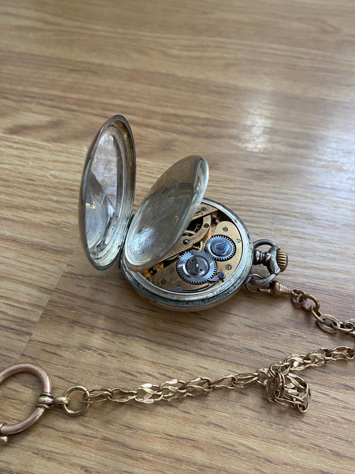 Vintage Swiss 19 Rubies Pocket Watch,chronometer Spiral Breguet