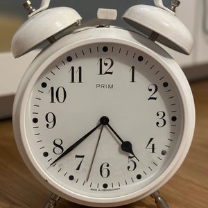 Rare Prim double bell alarm Clock big size