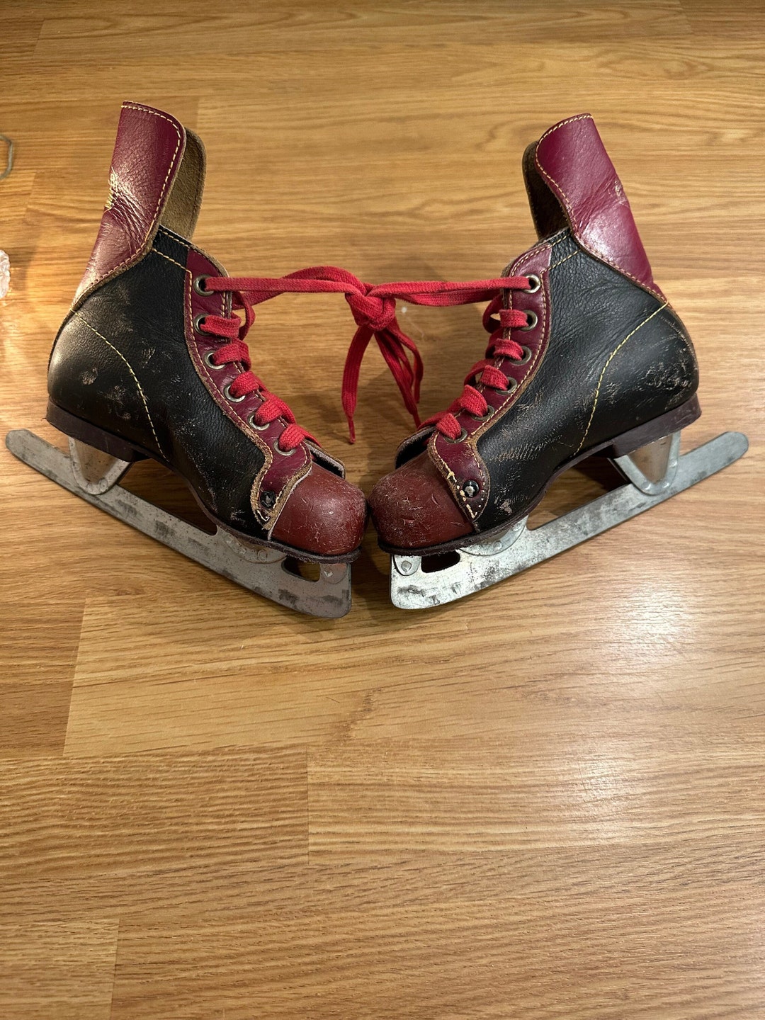 Vintage Old Ice Hockey Skates . Etsy