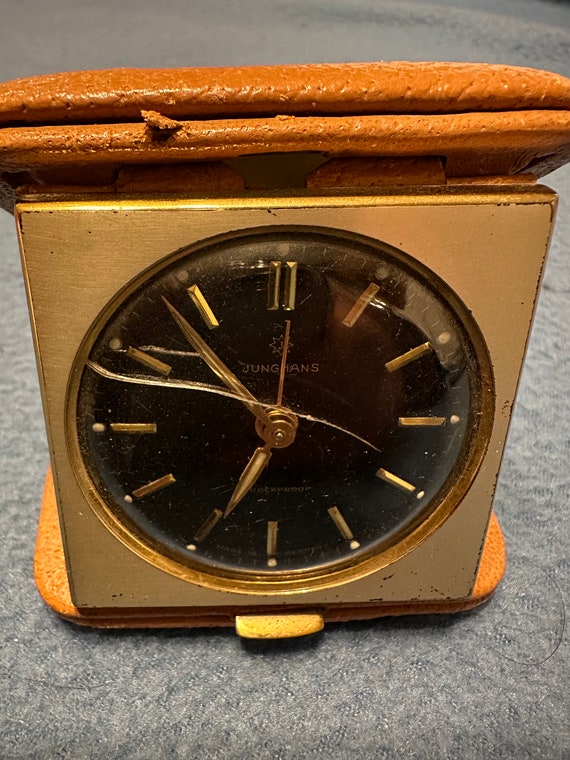JUNGHANS - 1960's German Travel Alarm Clock JUNGHANS , Vintage
