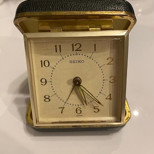 Vintage Seiko travel alarm clock,japan