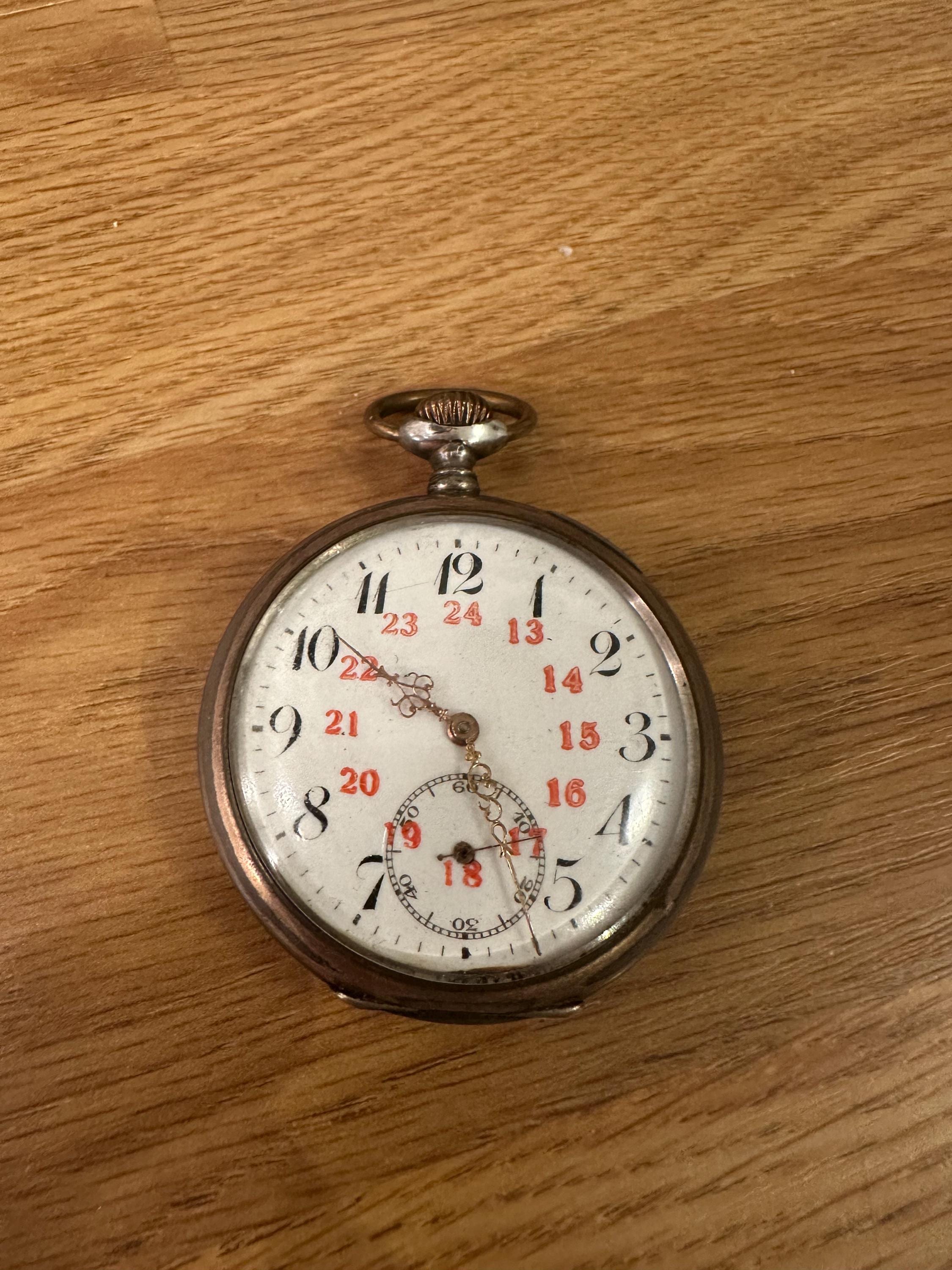 Antique Swiss Pocket Watch – Fabrication Spéciale Silver Case