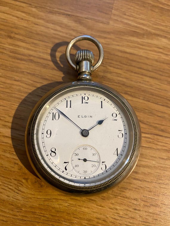 Orologio da tasca vintage antico del 1900 SILVERODE Elgin, con