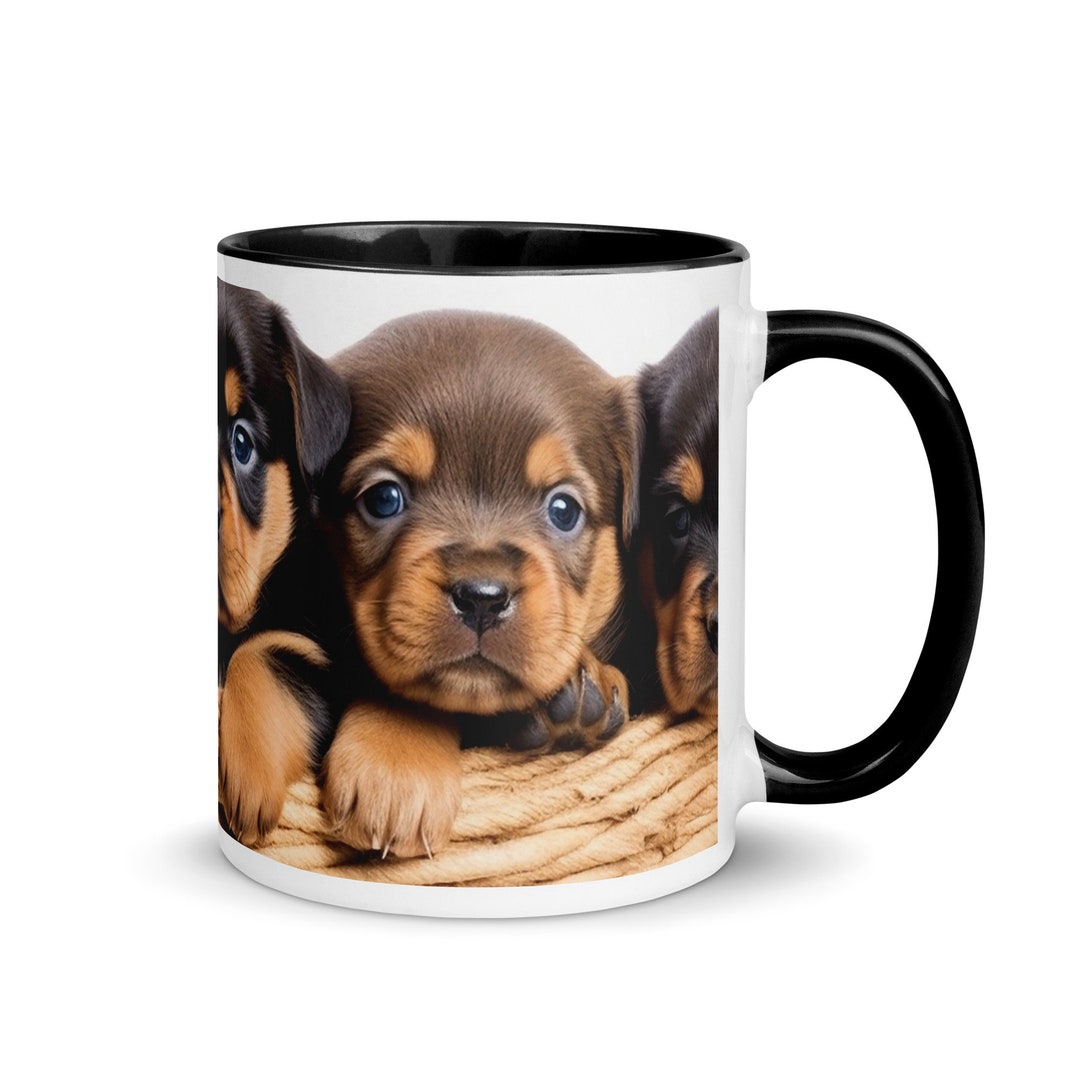 Mug Rottweiler motif coloré tasse chien personnalisable