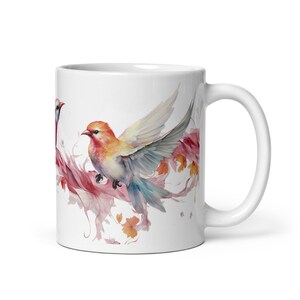 Majestic Bird Coffee Mug -Bird Design - Bird Mug - Bird Lover Gift -Gift for mom-Gift for Nature Enthusiast -Bird Tea Cup- Amazing Bird Mug