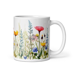 ColoWild Flowers Ceramic Coffee Mug - Vibrant and Nature-Inspired Design - Perfect Gift for Flower Lovers-Floral Mug -Flower Mug -Nature Mug