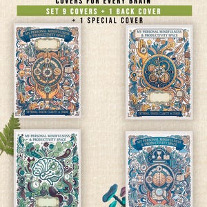 ADHD Notebook & Planner Covers | Autism Neurodivergent Pride | GoodNotes Digital Download | Printable Divider Tabs A4 A5 - Neurospicy covers