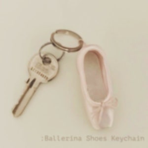 Pink Ballerina shoe keyring coquette gift for girls birthday anniversary Christmas gifts