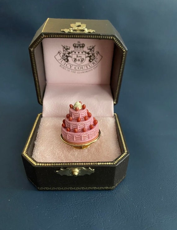 Juicy Couture C-tiered Pink Cake With Icing Charm Goldtone Pink Retired New  in Box - Etsy