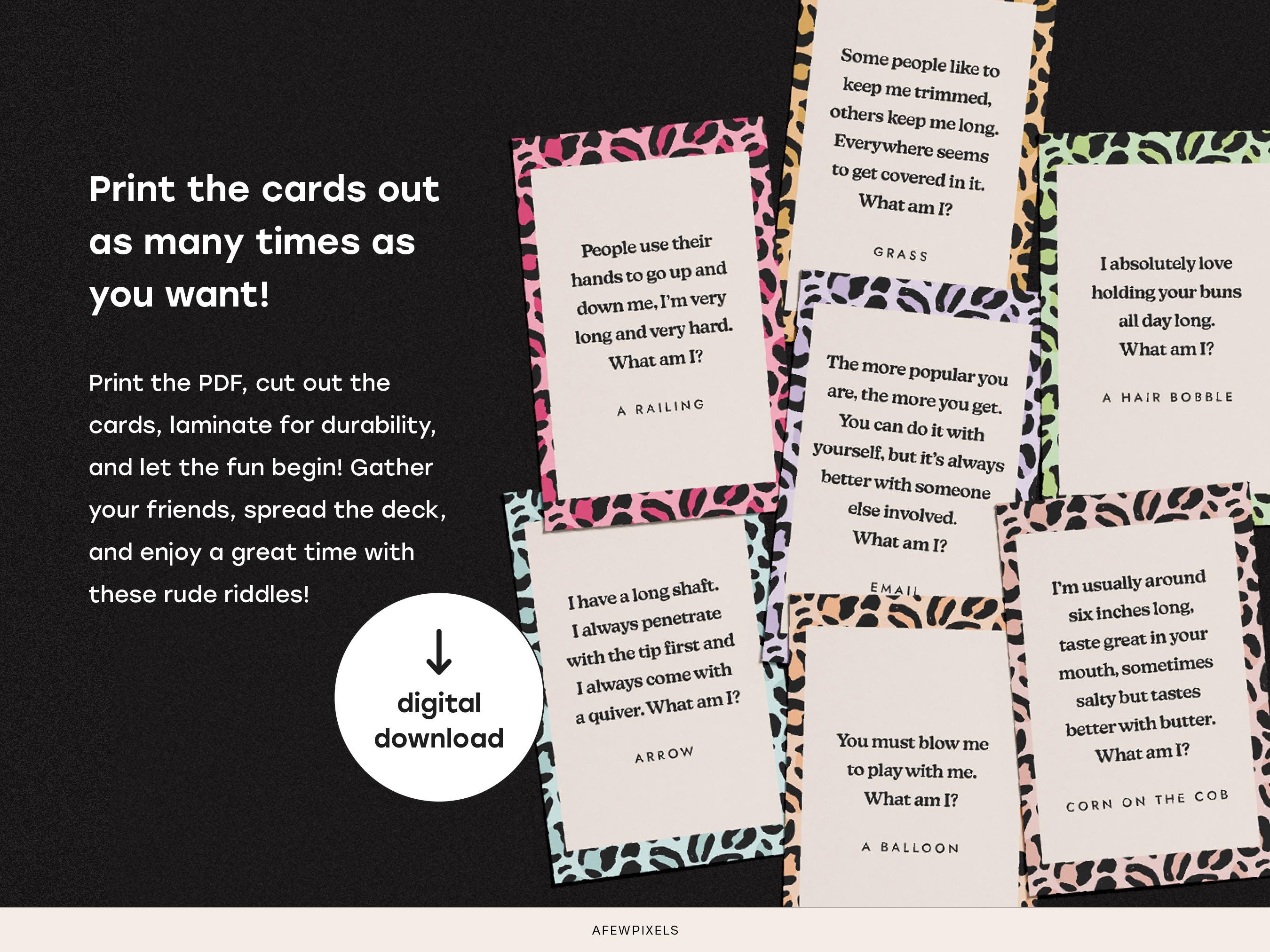 Hen Do Rude Riddles 74 Hen Do Rude Riddles Digital Party Game Instant Download and ...