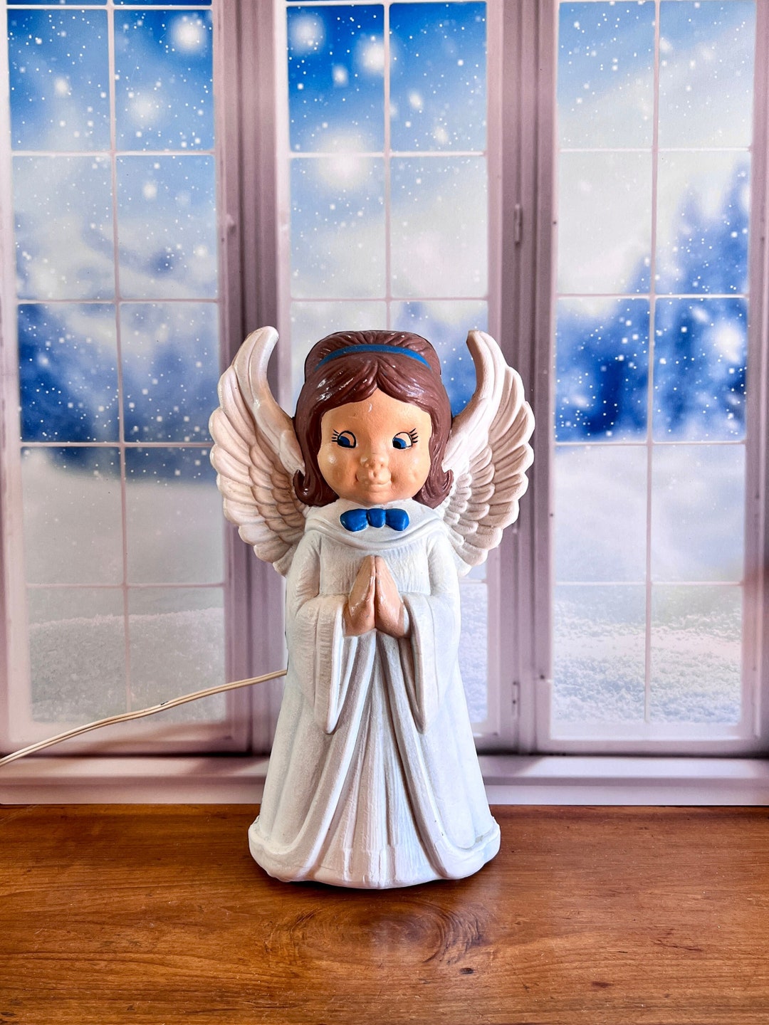 Blow Mold Angel Vintage Christmas Angel Blow Mold Etsy