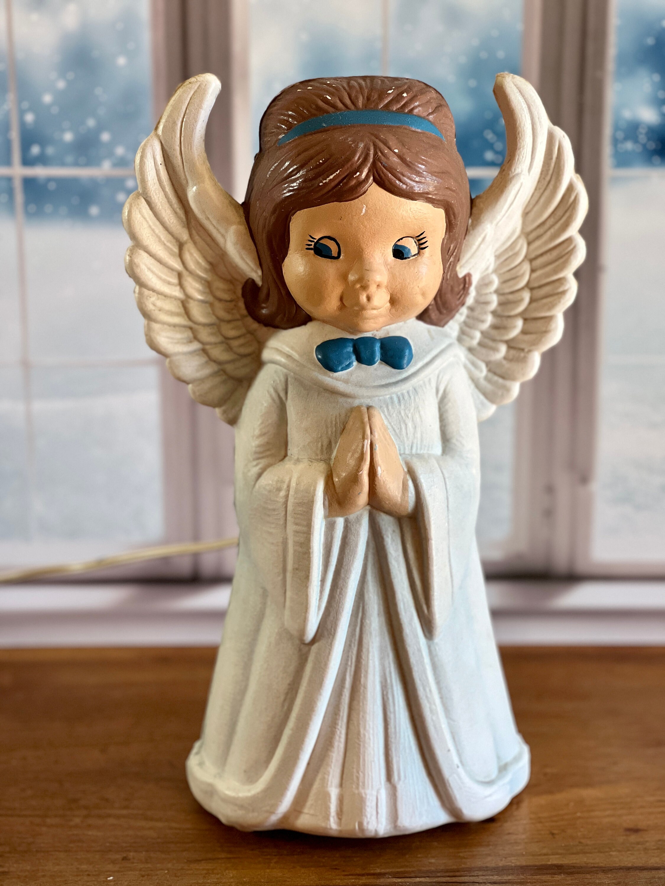 Blow Mold Angel Vintage Christmas Angel Blow Mold Etsy