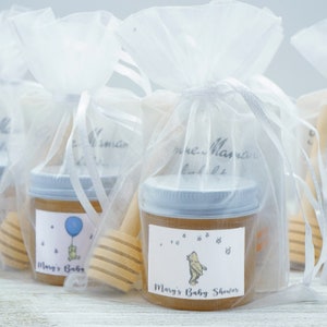 Winnie-the-Pooh Honey Favors | Winnie-the-Pooh Boy or Girl | Winnie-the-Pooh Party | Winnie-the-Pooh Mini Jar of Honey w/Tea and Stirrer