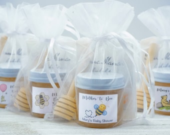 Bee Honey Favors | Honey, Tea Bag & Honey Stirrer Favor | Baby Shower | Wedding Favor | Honey Bee Favor | Mother to Bee | Parents to Bee