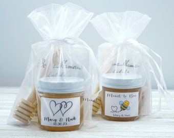 Honey Favors | Wedding Favors | Elegant Favors | Mini Honey Favors | Bride to Bee | Meant to Bee | Personalized Favor | Bridal Shower Favors