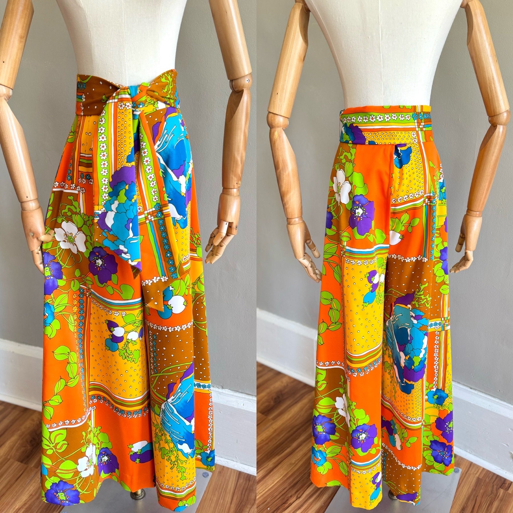 Vintage Flower Pants - Etsy Vintage Flower Pants - Etsy