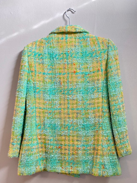 1960s DAVIDOW colorful wool bouclé blazer jacket … - image 7