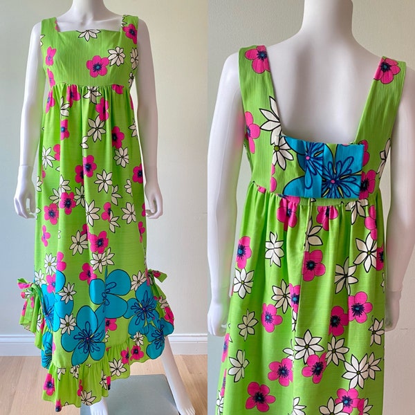 70s Hawaiian Dress - Etsy