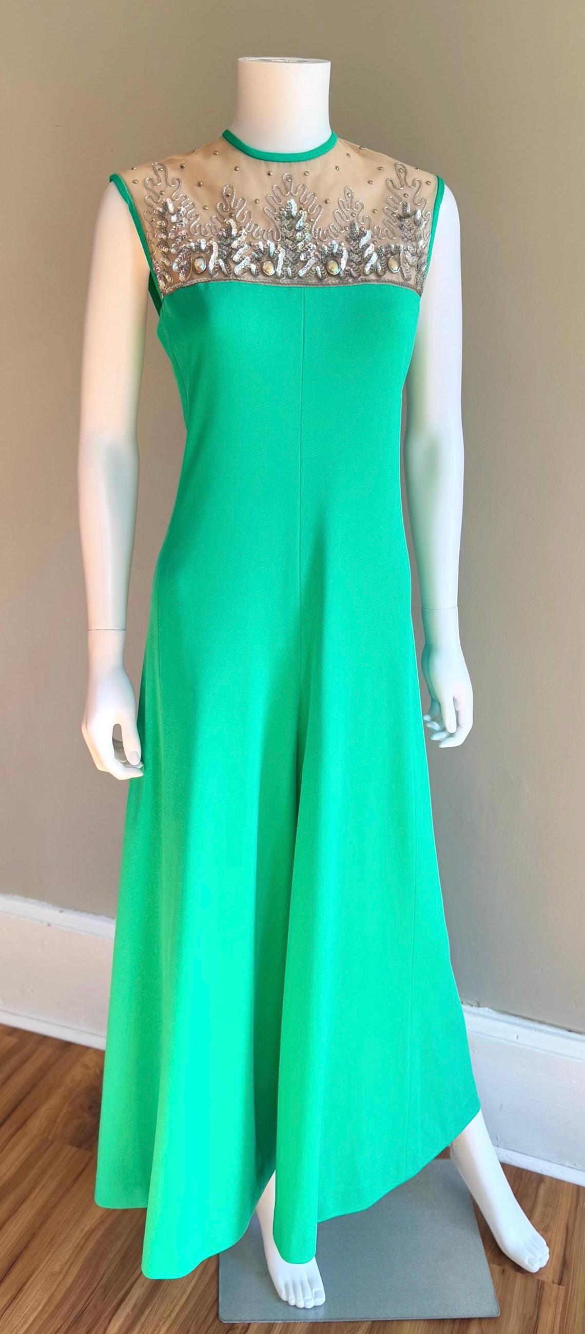 RISERVATO Tuta vintage da discoteca anni '70, scollatura a V con