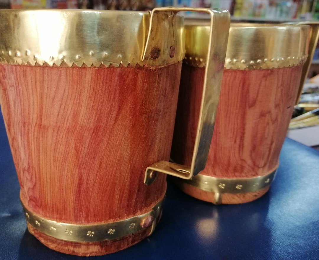 Wooden Cups Handmade Wooden Mugs Juniper Wooden With a Etsy