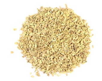 Corte seco orgânico de raiz de gengibre, Zingiber Officinale, ervas a granel e atacado