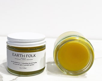 Sea Buckthorn & Rosehip Nourishing Facial Balm, Organic Face Moisturizer, Natural Skincare, Organic Skincare, Face Cream, Natural Skincare