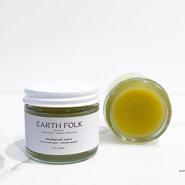 Chickweed Salve - All Natural Herbal Salve, Chickweed Infused Salve, Chickweed Ointment - High Potency Herbal Formula