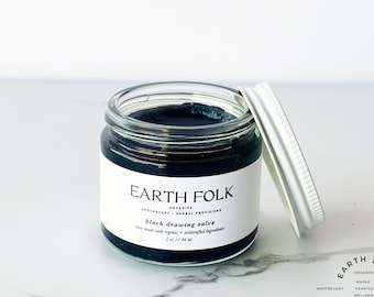 Black Drawing Salve - All Natural Drawing Salve, Traditional Black Salve, Black Ointment - High Potency Herbal Formula