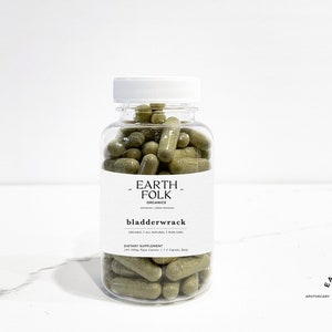Organic Bladderwrack Capsules, 500mg Vegan Capsules, FREE Shipping, No Fillers, Non GMO, Herbal Supplements