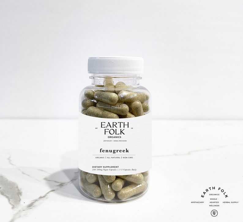 Fenugreek Seed Capsules 500mg Vegan Capsules FREE Shipping Etsy