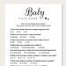 Baby Shower Trivia Game Printable Baby Trivia Game Baby Shower Games ...