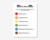 M&M Icebreaker Game | Printable Icebreaker Game | Candy Game | Get To Know You Game | Icebreaker Activity | Instant Download