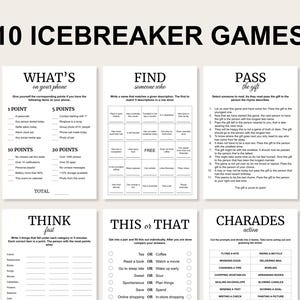 Icebreaker Games Set Printable Icebreaker Games Bundle Icebreaker Icebreaker Games Set Printable Icebreaker Games Bundle Icebreaker
