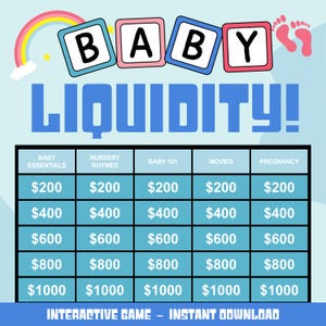 Baby Shower Game | Baby Shower Trivia Game | Virtual Baby Shower Game | Baby Game | Powerpoint Trivia Game