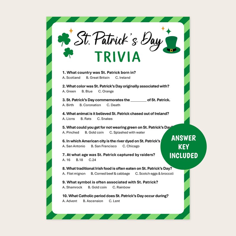 st patricks day quiz neovux