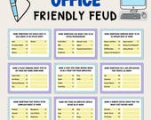 Office Friendly Feud Game | Office Trivia | Printable Office Game | Work Feud Game | Office Party Game | Team Building Activity