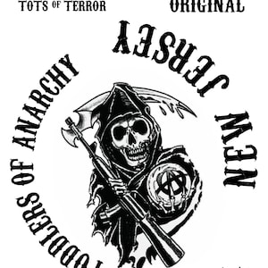 Toddlers of Anarchy Patches for Halloween Costume, Customize for your state