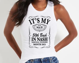 Cumpleaños en Nashville: Fiesta en Nash con diseño gráfico personalizado