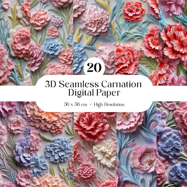 Paper Carnation Etsy