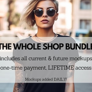 Bella Canvas Mockup Whole Shop Bundle 3001 Tshirt Bundle, Gildan Sweater Mock up Bundle Model Mockups Mock Bundle Mock-up Bundle Nature PNG