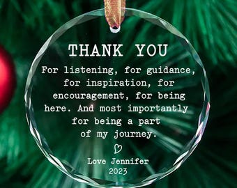 Adorno de cristal de agradecimiento, regalo de agradecimiento, regalo de agradecimiento para el médico, regalo de agradecimiento, regalo de agradecimiento, regalo de jubilación