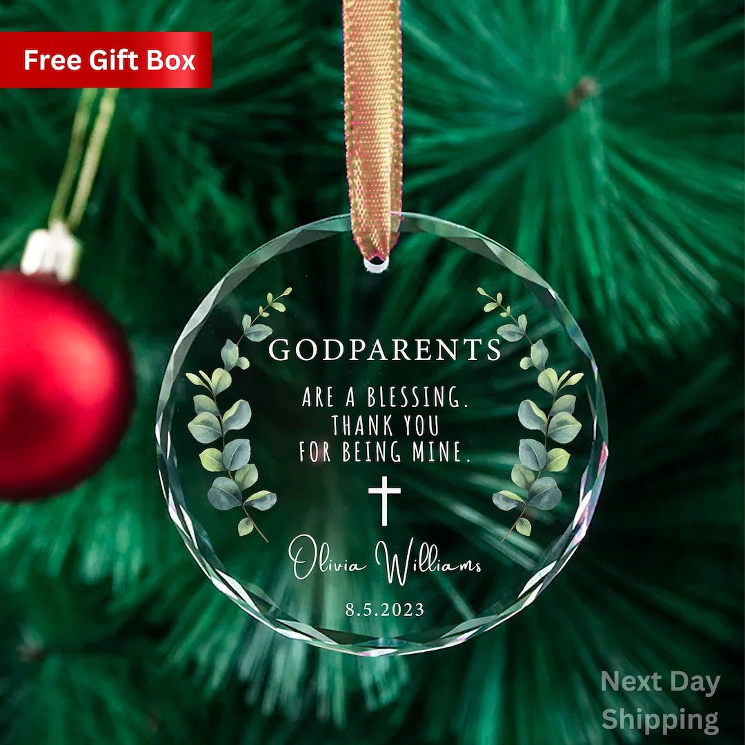 Godparents Are A Blessing Thank You For Being Mine, Marble Look Christ Wreath Gift Idea Godparent Appreciation Legacy Babys First 364495131
