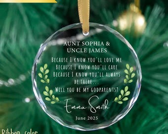 Adorno de "¿Serás mi padrino?", regalo personalizado para la propuesta de padrino, regalo para la propuesta de padrino y madrina, regalos personalizados para padrinos.