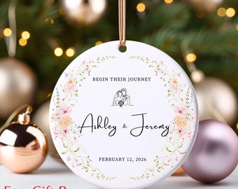 Adorno de recuerdo de boda personalizado: regalo de boda o compromiso, regalo de pareja, regalo para casa nueva, regalo para novios, regalo de aniversario.